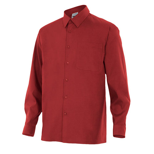 CAMISA 529 M.LLARGA 1 BUTXACA GRANAT 18 CAMISA 529 M.LLARGA 1 BUTXACA GRANAT 18