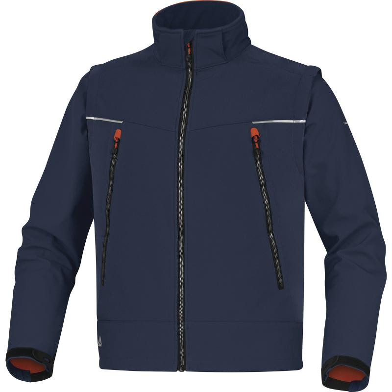 JAQUETA ORSA SOFTSHELL MARI/TARONJA