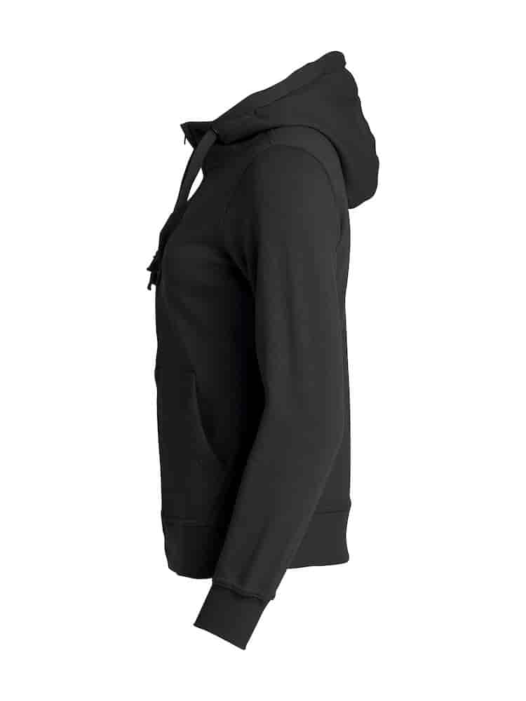 SUDADERA 21035 LADIES CAPUCHA CREMALLERA NEGRO 99