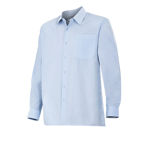 CAMISA 529 M.LLARGA 1 BUTXACA BLAU CLAR 5