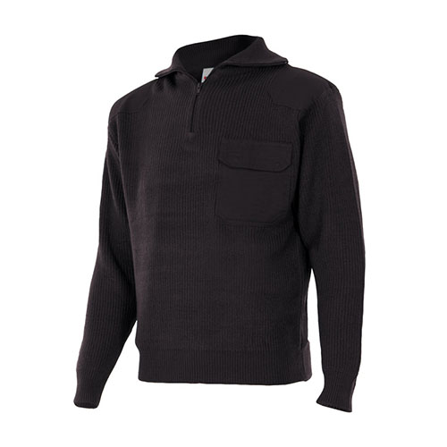 JERSEI 101 1/2 CREMALLERA REFORÇ BUTXACA NEGRE