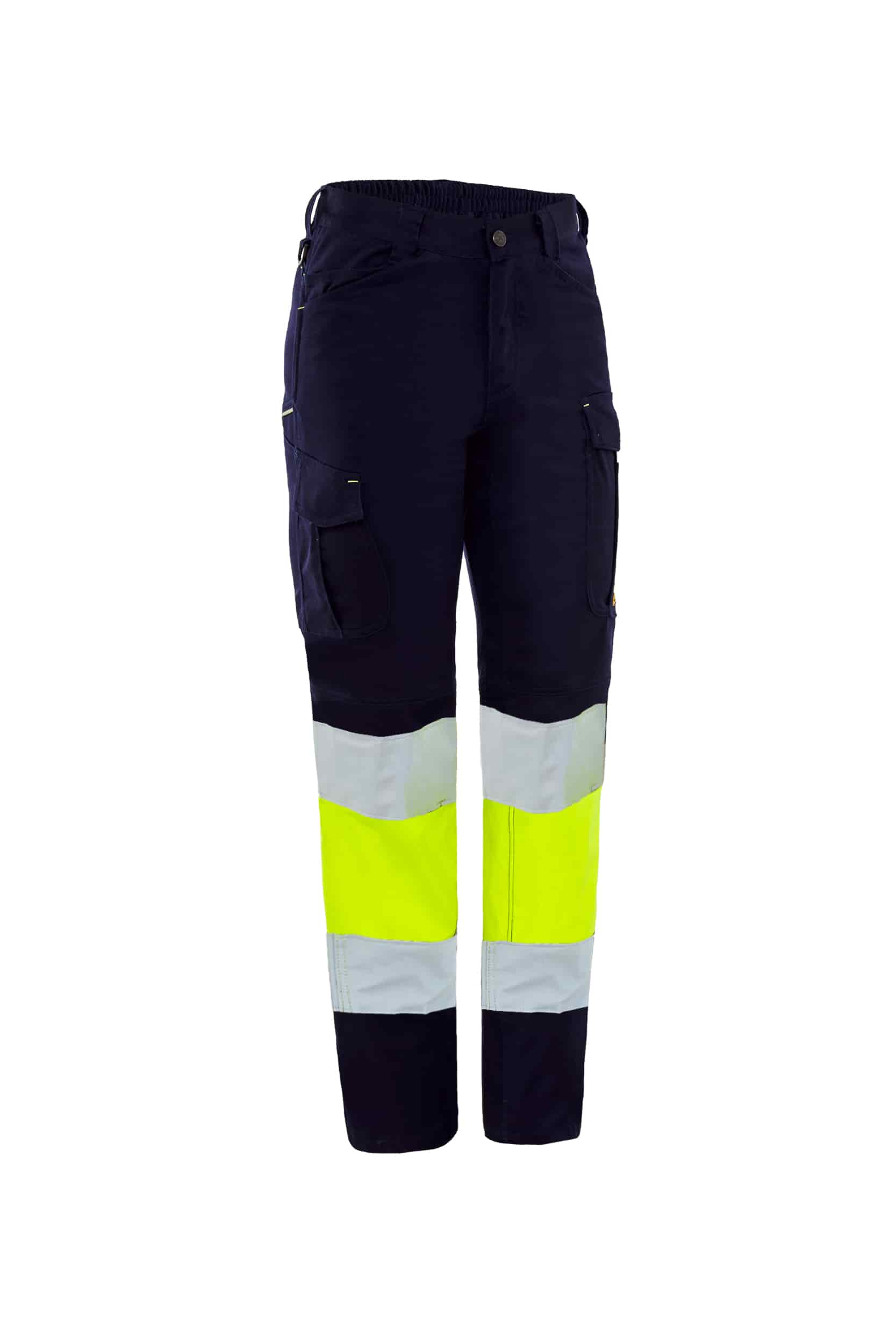 PANTALÓ 4761P BLAU MARÍ/GROC BANDES REFLECTANTS PANTALÓ 4761P BLAU MARÍ/GROC BANDES REFLECTANTS