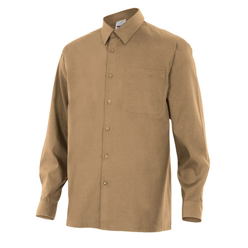 CAMISA 529 M.LLARGA 1 BUTXACA BEIG 6