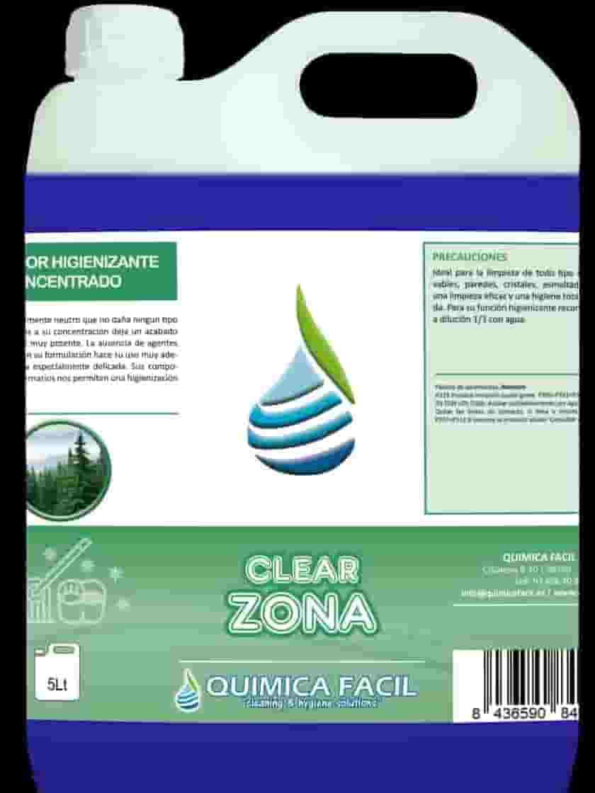 LIMPIADOR FREGASUELOS HIGIENIZANTE 209090 CLEAR ZONA LIMPIADOR FREGASUELOS HIGIENIZANTE 209090 CLEAR ZONA