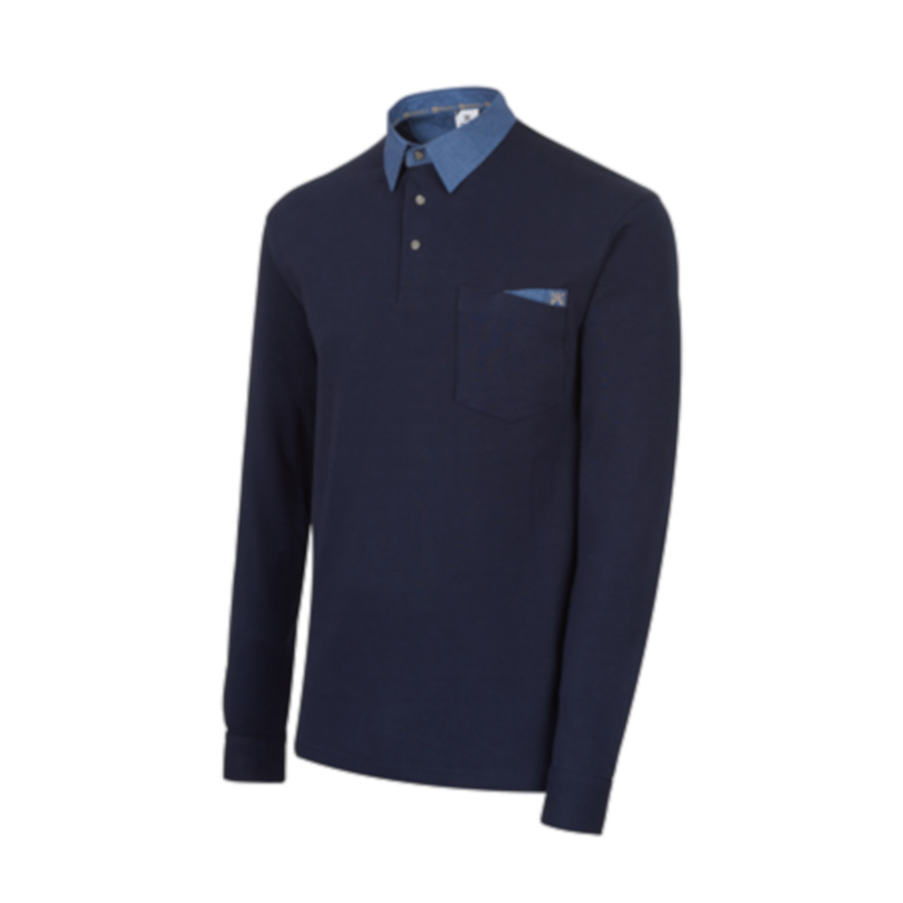 POLO 4825 MÀNIGA LLARGA COTÓ BLAU MARÍ POLO 4825 MÀNIGA LLARGA COTÓ BLAU MARÍ