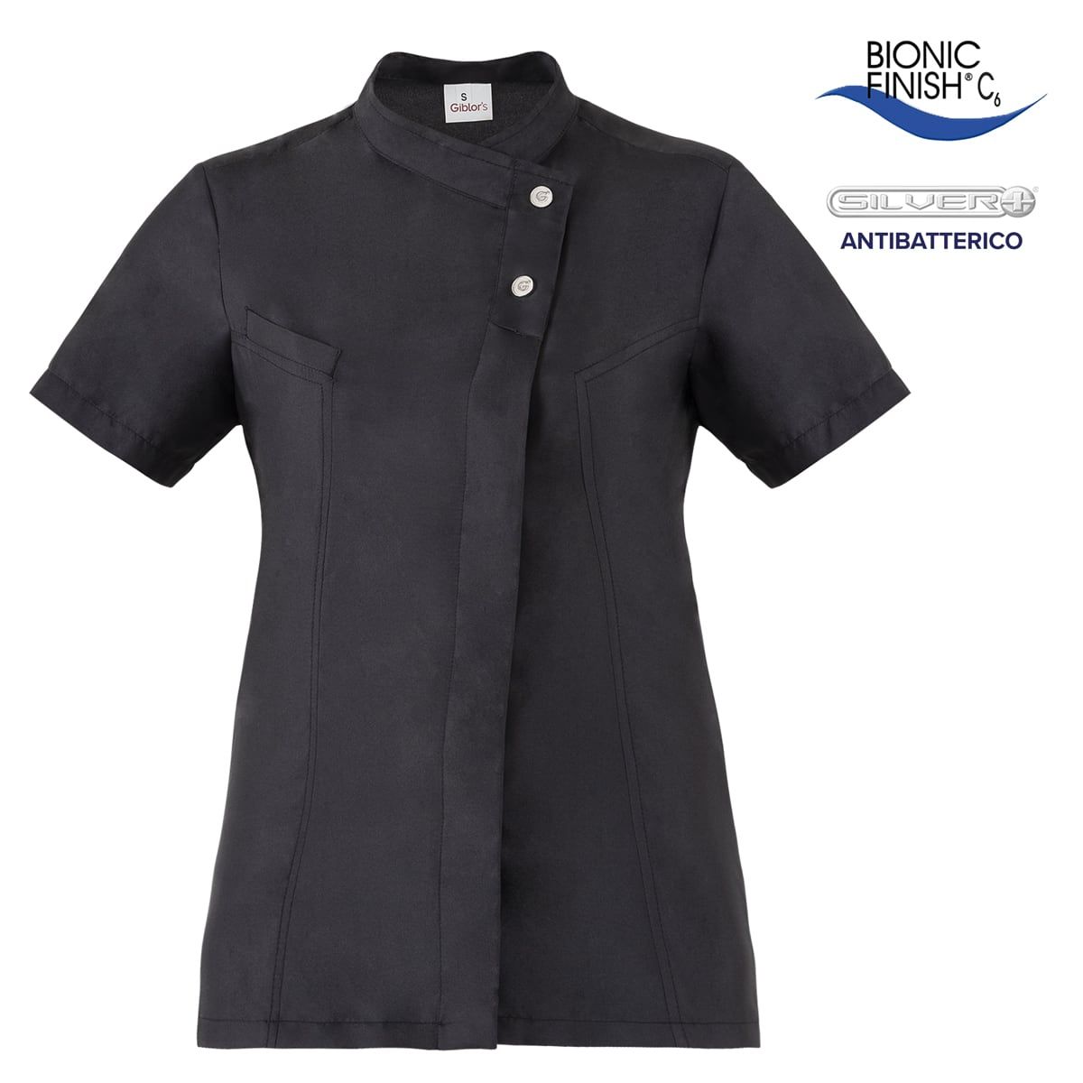 Jaqueta Megan Cuello Maho 20P02K218 Manga Corta Negro