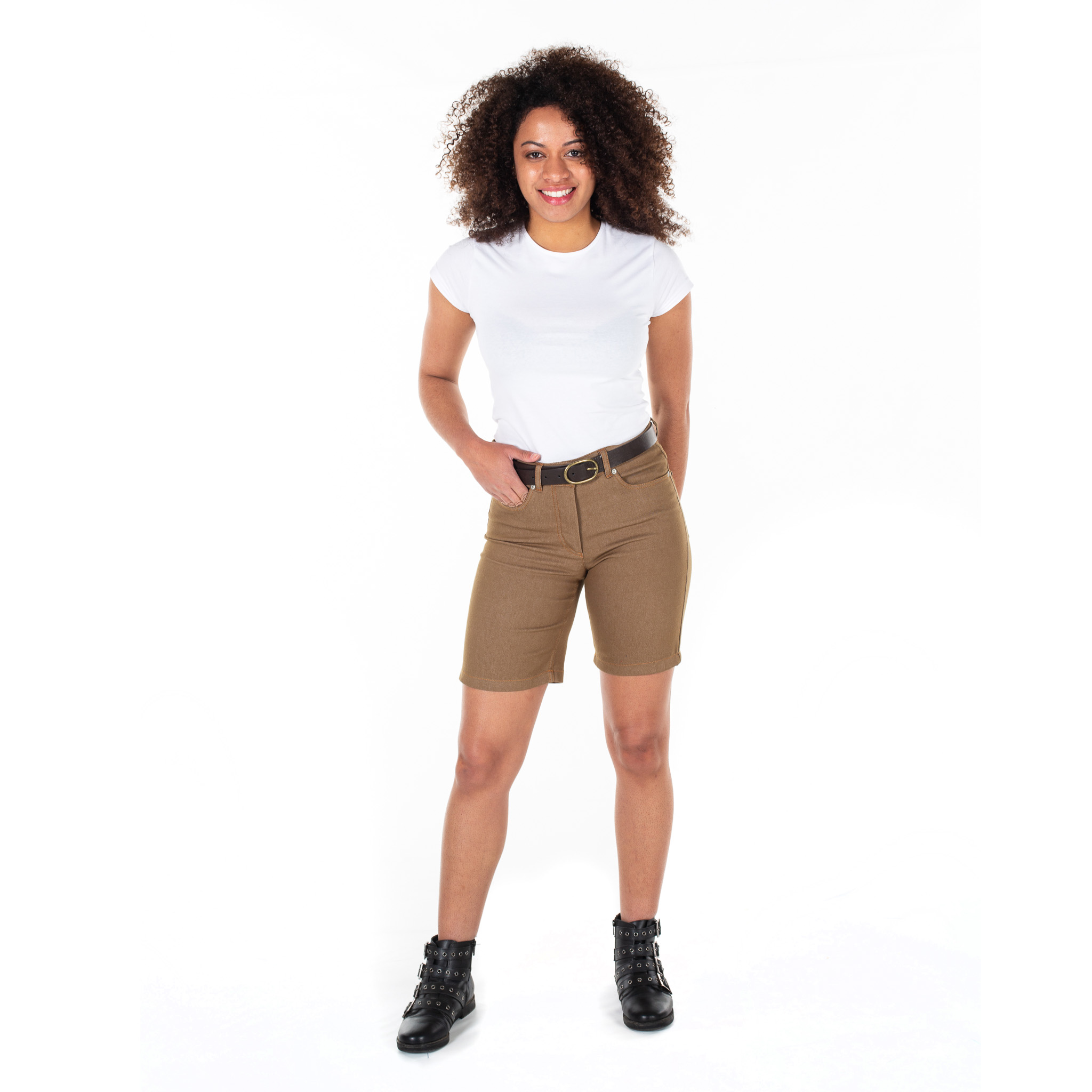 pantaló curt 2056 dona texà beig