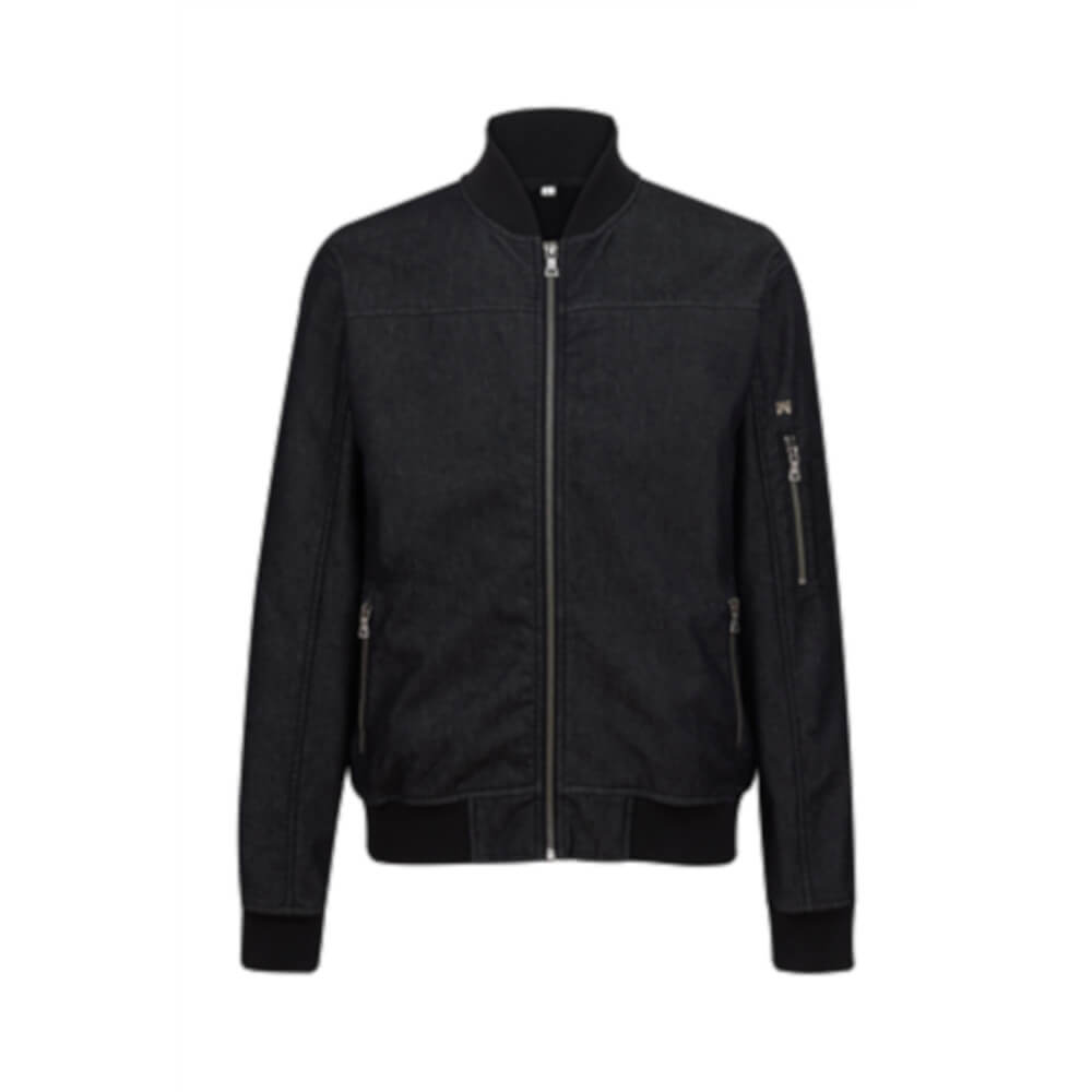 JAQUETA BOMBER DENIM NEGRA 4837 JAQUETA BOMBER DENIM NEGRA 4837