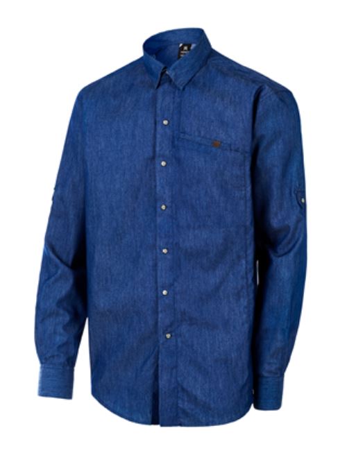CAMISA 2034 MÀNIGA LLARGA VAQUERA DENIM BLAVA