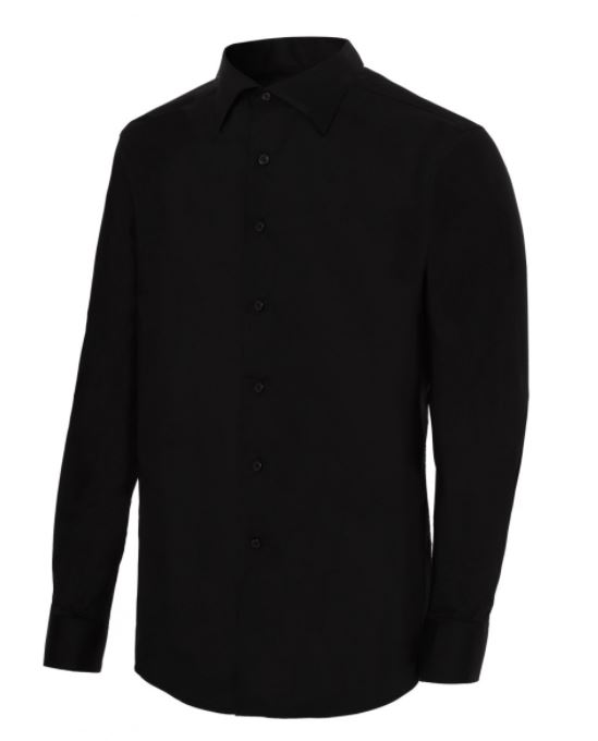 CAMISA 2141 MÀNIGA LLARGA NEGRA