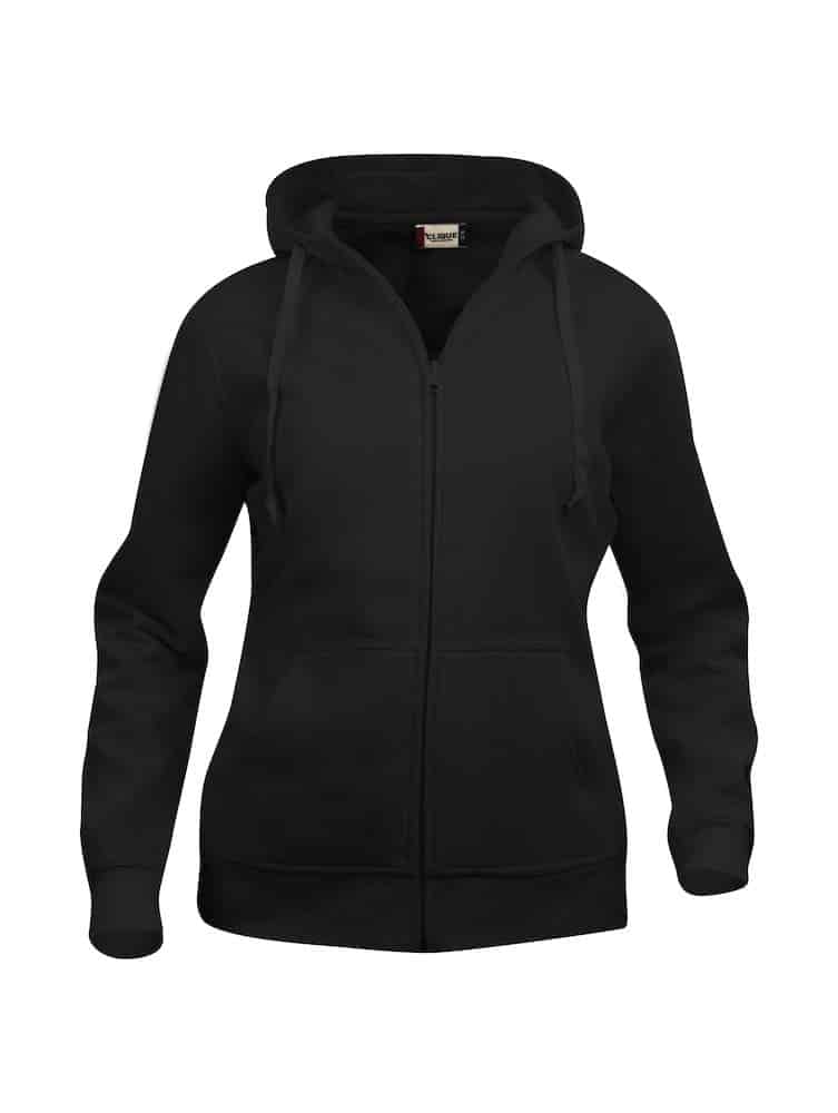 SUDADERA 21035 LADIES CAPUCHA CREMALLERA NEGRO 99