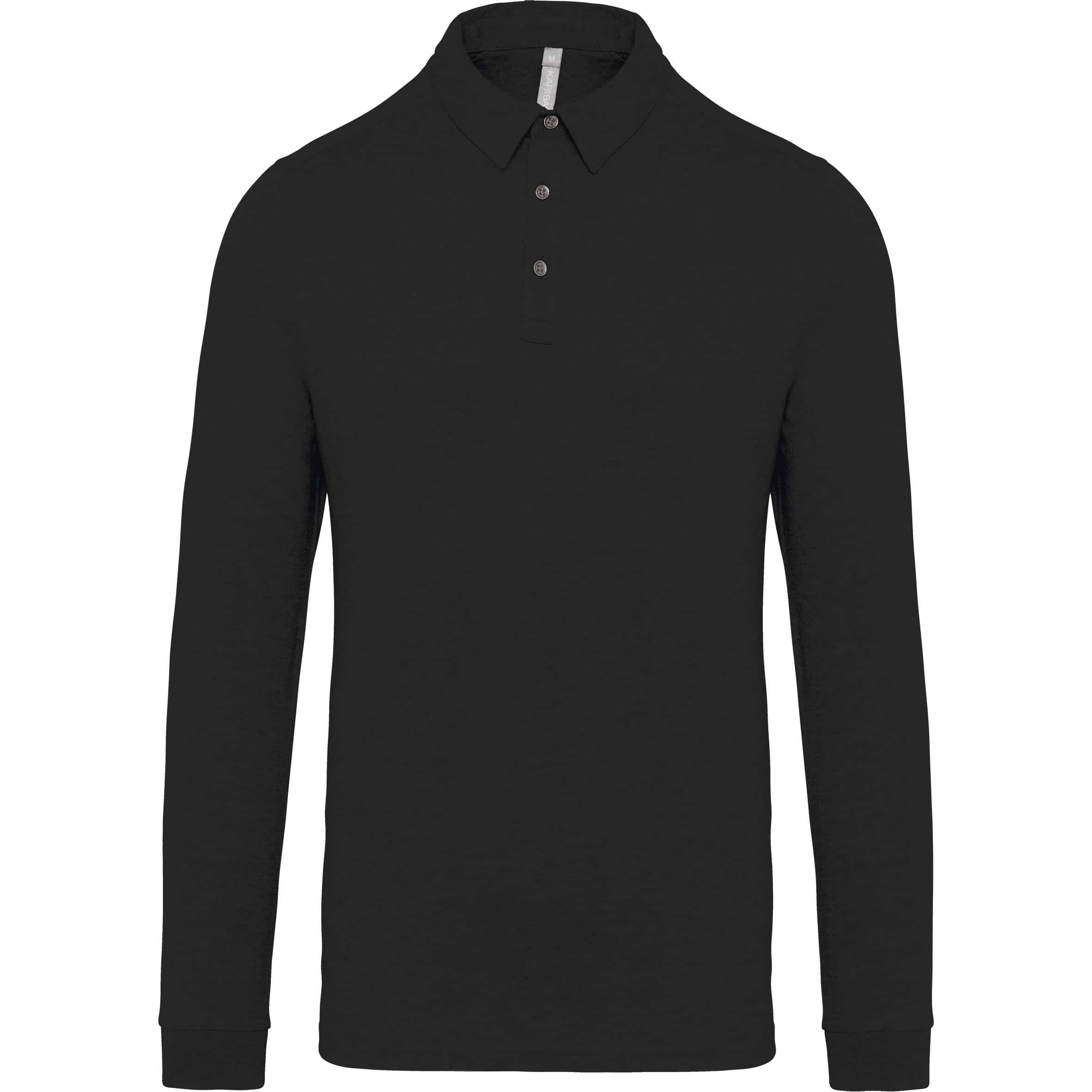 POLO JERSEI K264 MÀNIGA LLARGA HOME NEGRE POLO JERSEI K264 MÀNIGA LLARGA HOME NEGRE