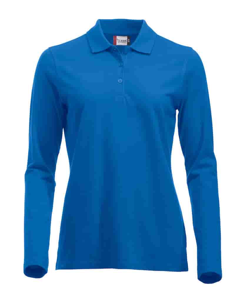 POLO MARION 028247 MÀNIGA LLARGA BLAU AZULINA DONA
