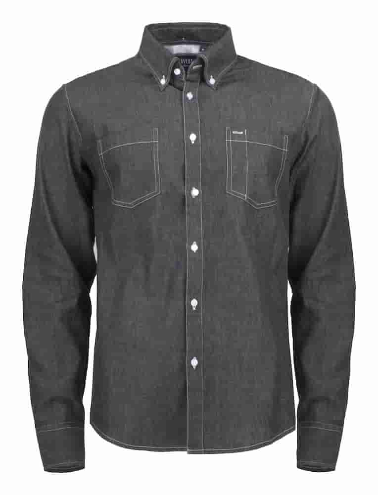 CAMISA 2113035 JUPITER MÀNIGA LLARGA NEGRA TEXANA DONA