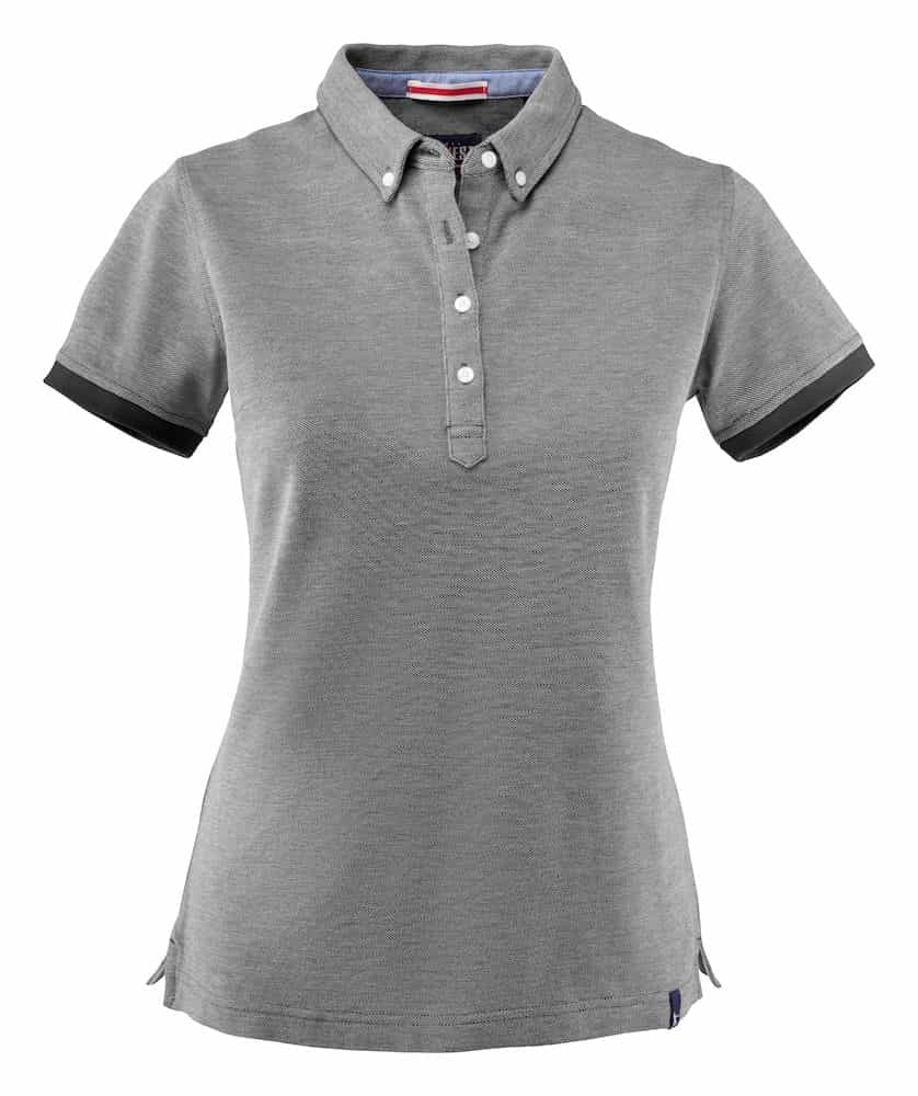 POLO 2125031 LARKFORD MÀNIGA CURTA DONA NEGRE