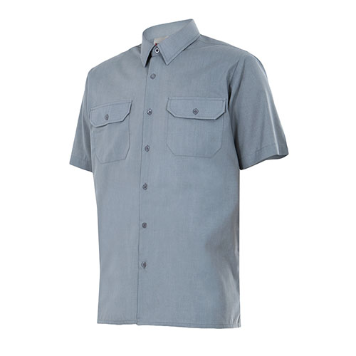 CAMISA 522 M.CORTA 2 BOLSILLOS GRIS 8